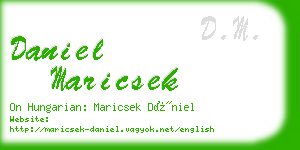 daniel maricsek business card